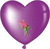 Gif animé coeur fleur